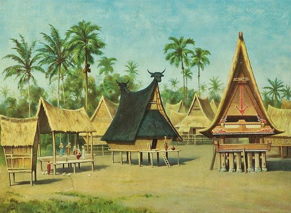 rumah tradisional suku batak 
