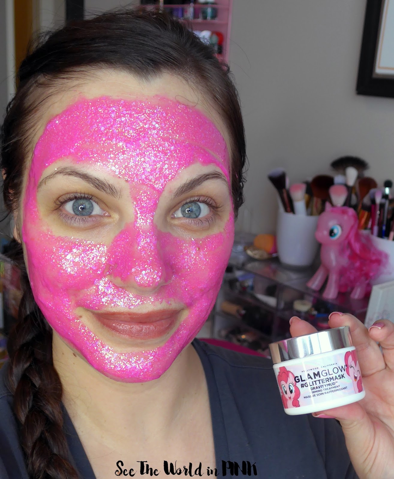 Mask Wednesday Glamglow x My Little Pony #GlitterMask Pink GravityMud Firming Treatment | See the in PINK