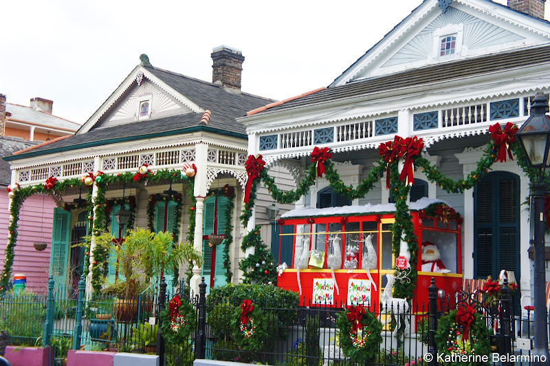 New Orleans Streetcar Christmas Decorations