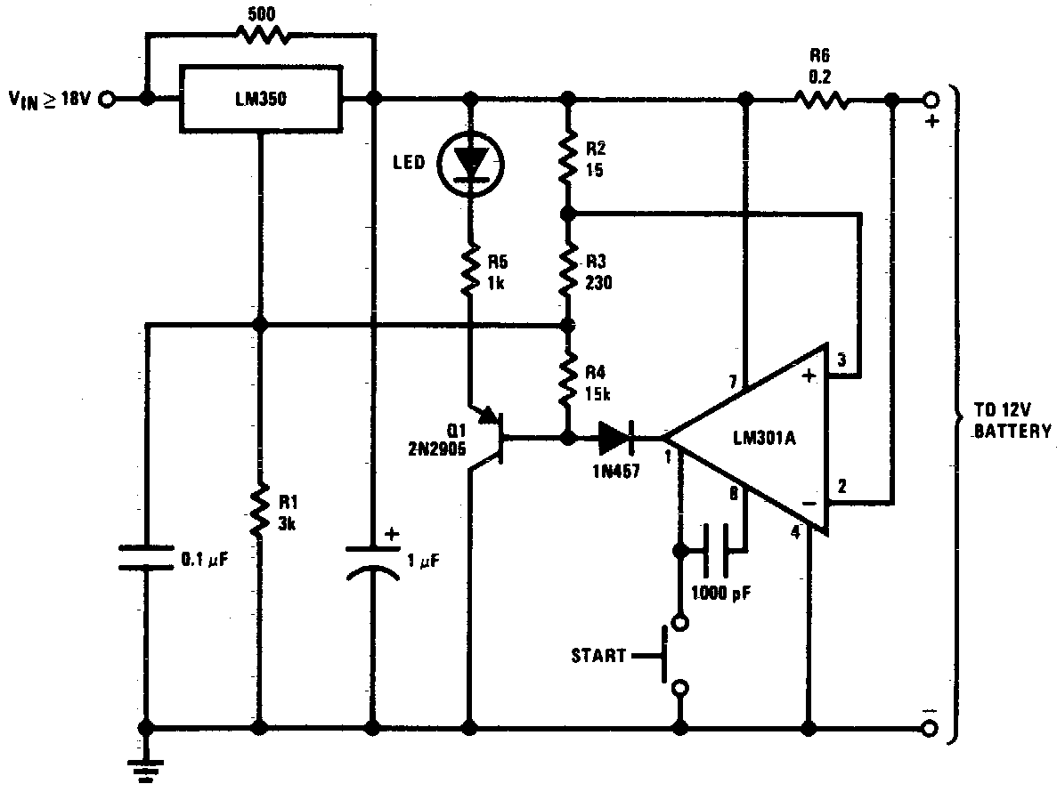 12V Battery Charger Circuit Diagram