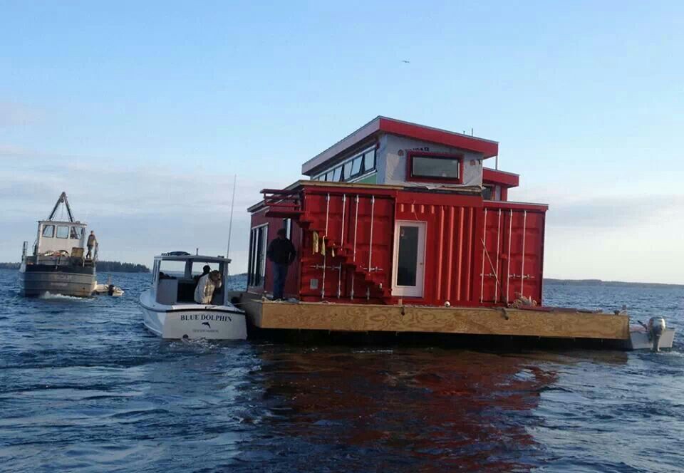 Project Gridless How to make a Floating Shipping Container Home