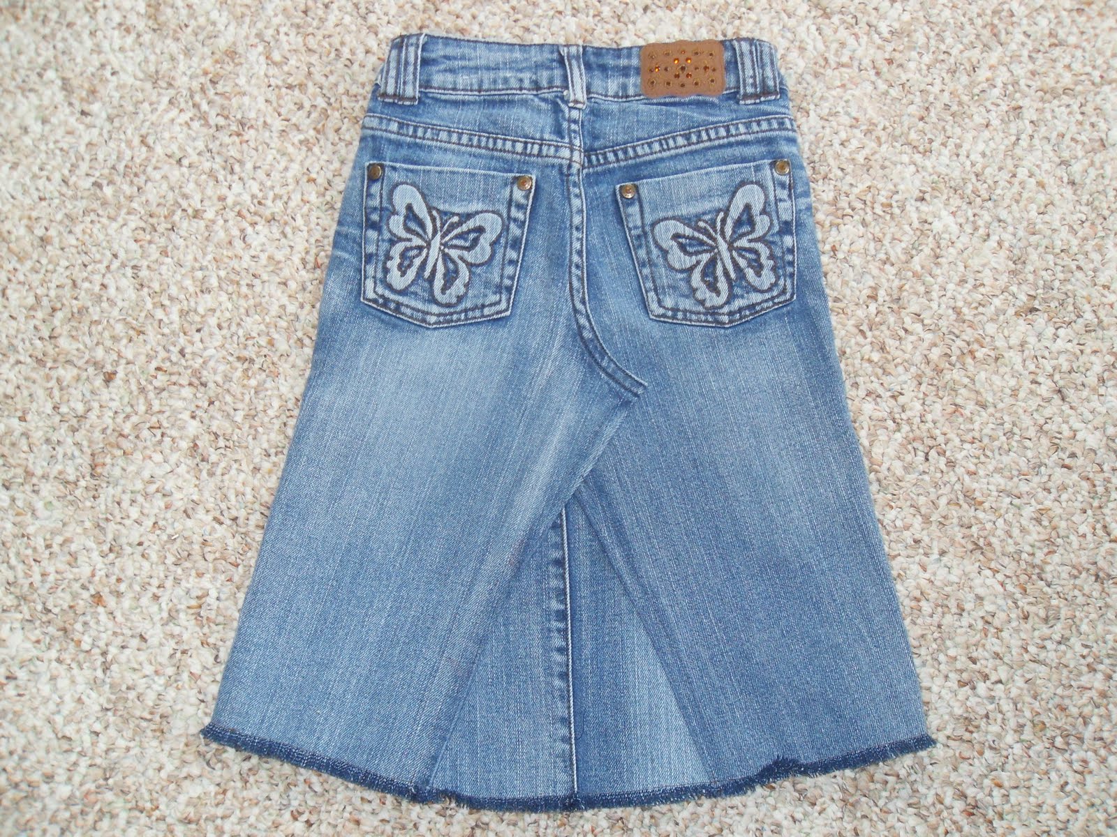 Simple Joy Crafting Little Girl Jean Skirts