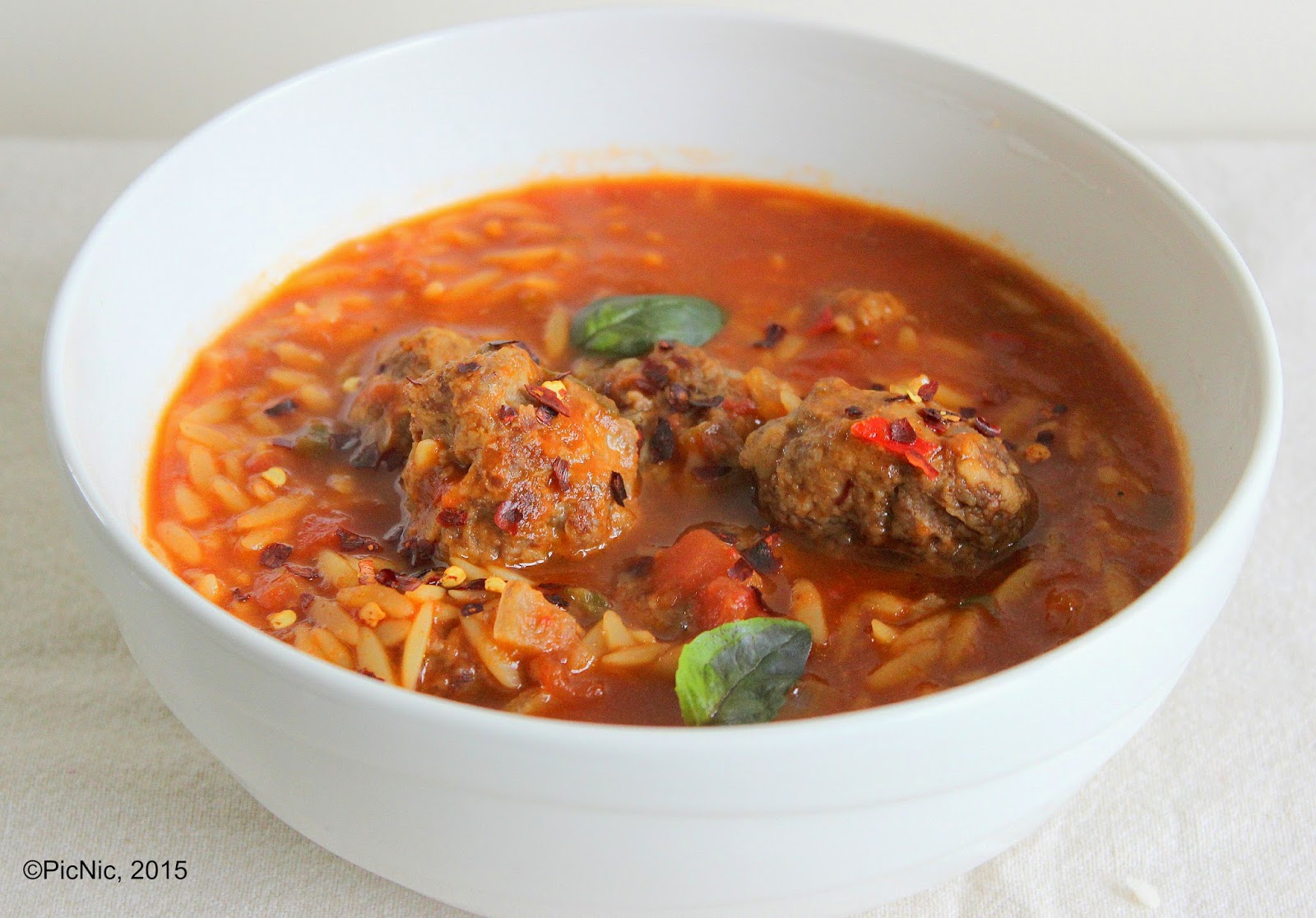 PicNic Spiced Beef Risoni Soup