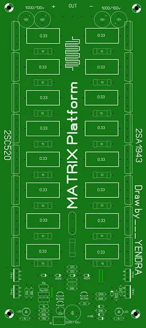 PCB Power Amplifier 1000W Matrix Full