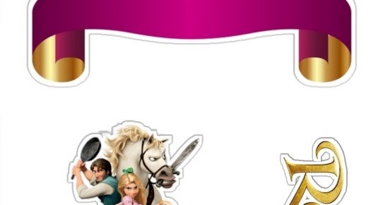Rapunzel Free Printable Cake Toppers. Oh My Fiesta! in