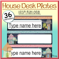  House Inspirational Desk Plates