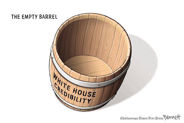 Title:  The Empty Barrel   Image:  Empty barrel labeled 