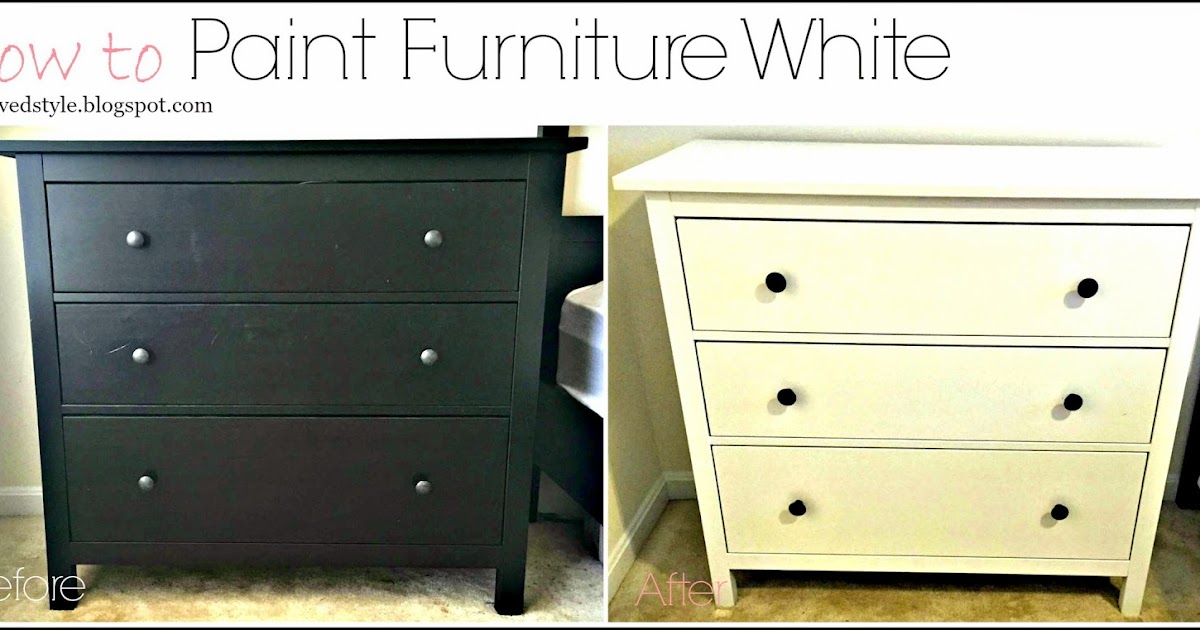 beloved style: how to paint furniture white
