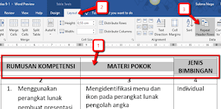  Dalam membuat naskah di Microsoft Word terkadang kita juga membutuhkan data berupa tabel Cara Menampilkan Header Tabel Pada Halaman Berikutnya Di Microsoft Word