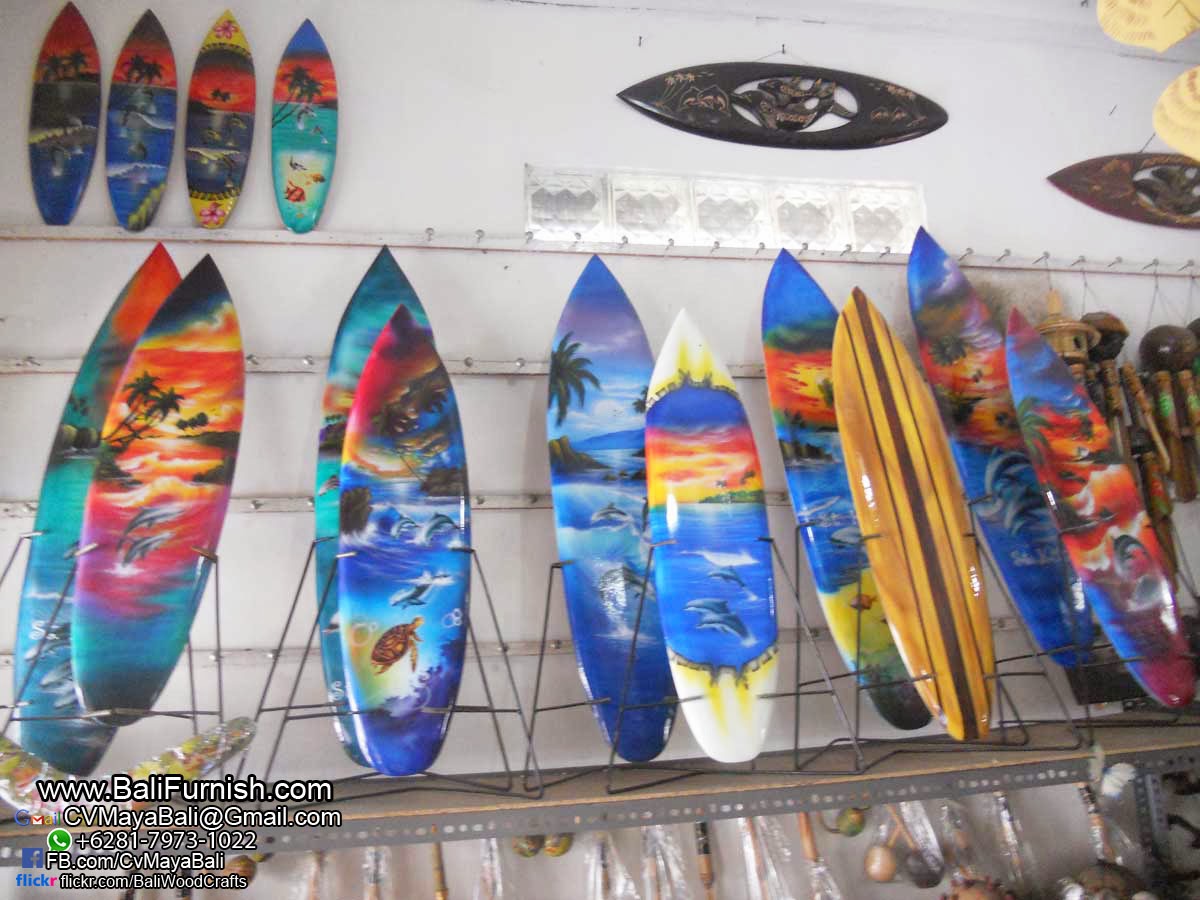 Airbrush Surfboards Wood Decorations from Bali Indonesia CVMAYA Bali