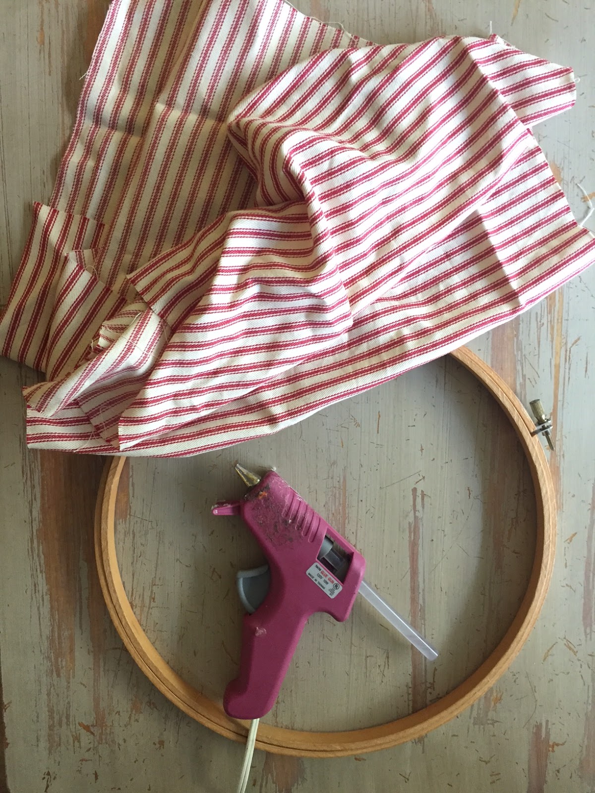 House Homemade Embroidery Hoop Chandelier Shade Tutorial