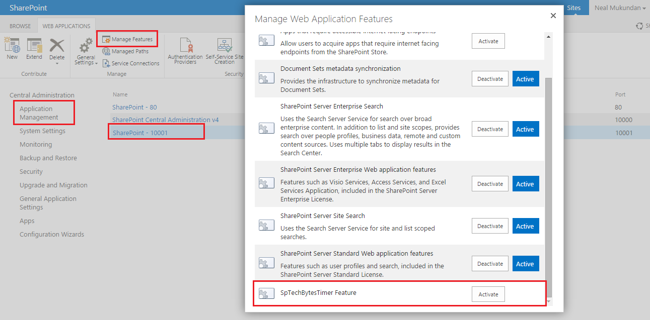 Neal Mukundan SharePoint 2013 Creating Custom Timer Jobs