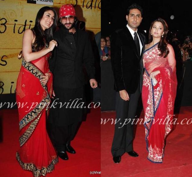 bollybreak_com_akar1 -  Aishwarya Rai Kareena Kapoor in Same Red Saree