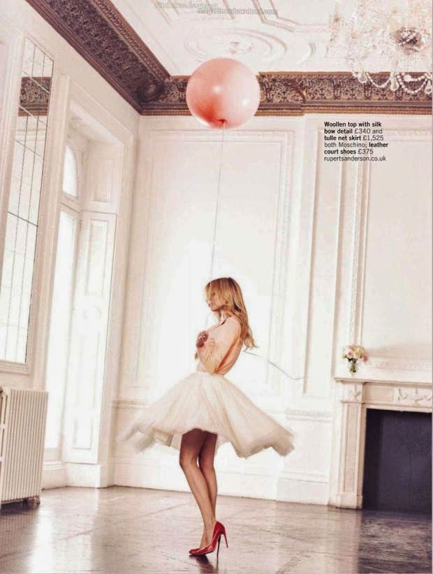 French actress and style icon Clemence Poesy in Glamour UK editorial