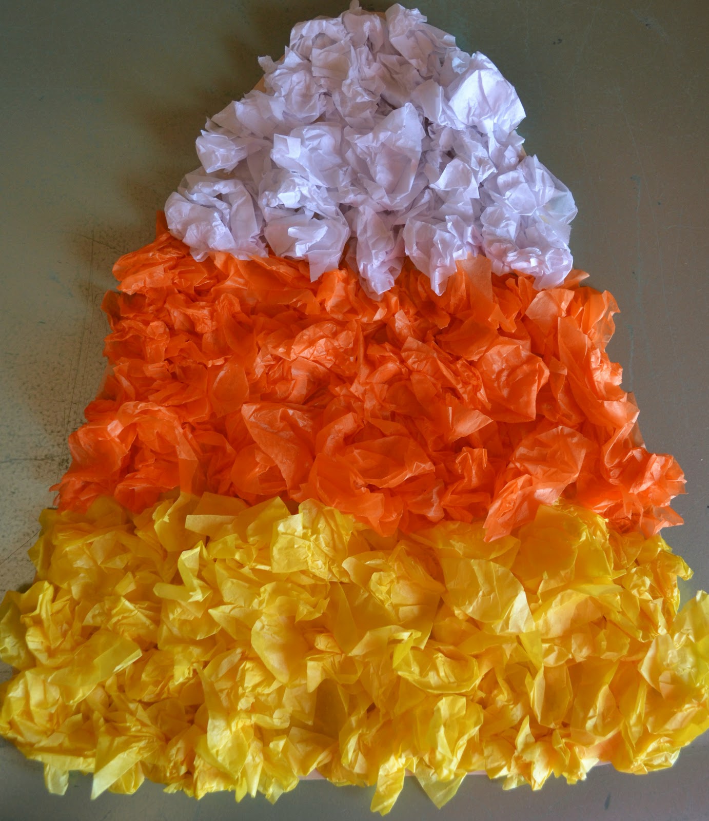 Lessons for Littles Tissue Paper Candy Corn