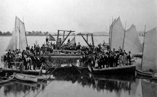 Raising US Brig Lawrence in Misery Bay (September 1875)