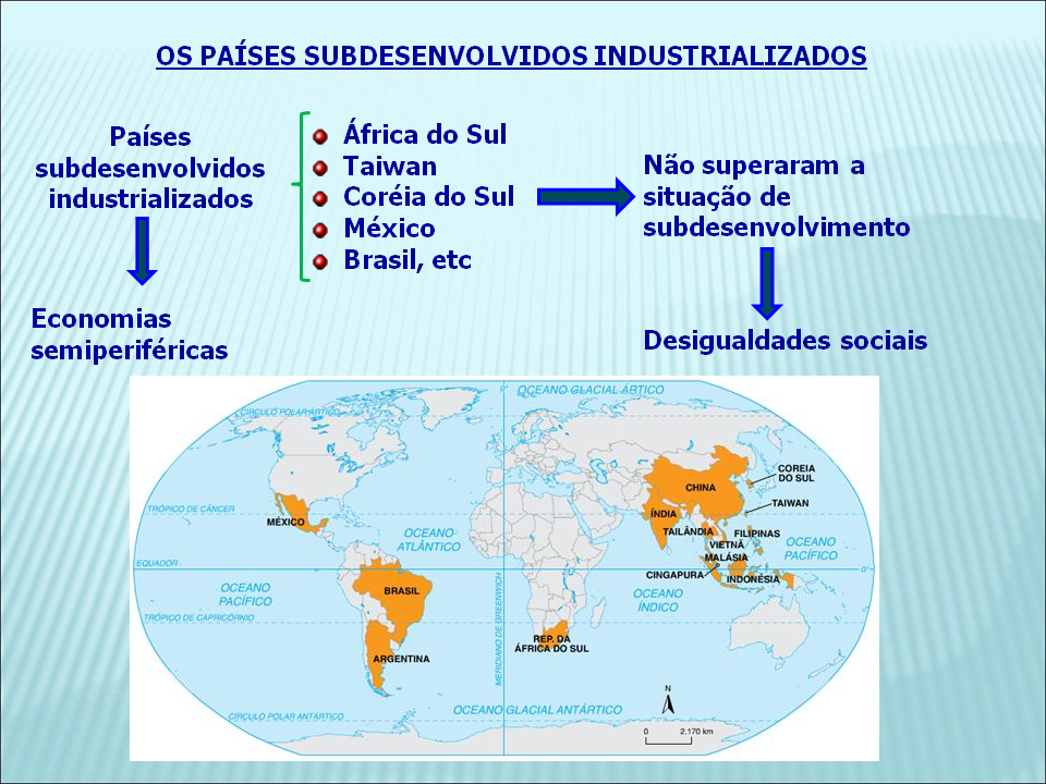 Mapa Dos Paises Desenvolvidos E Subdesenvolvidos - BINKEDU