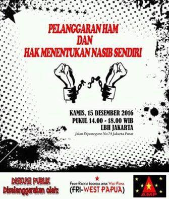 Seruan Diskusi : Pelanggaran Ham Dan Hak Menentukan Nasib sendiri.