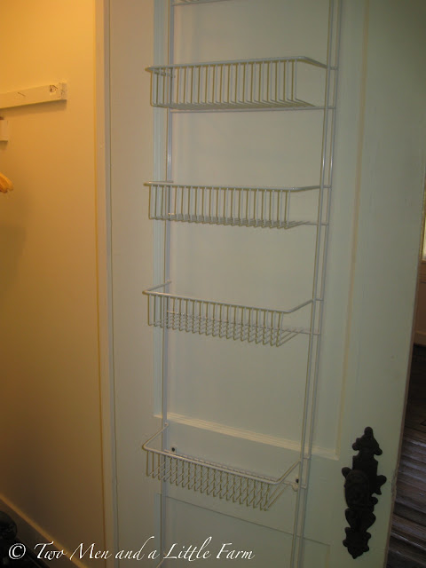 Two Men and a Little Farm: DOOR MOUNTED STORAGE RACK