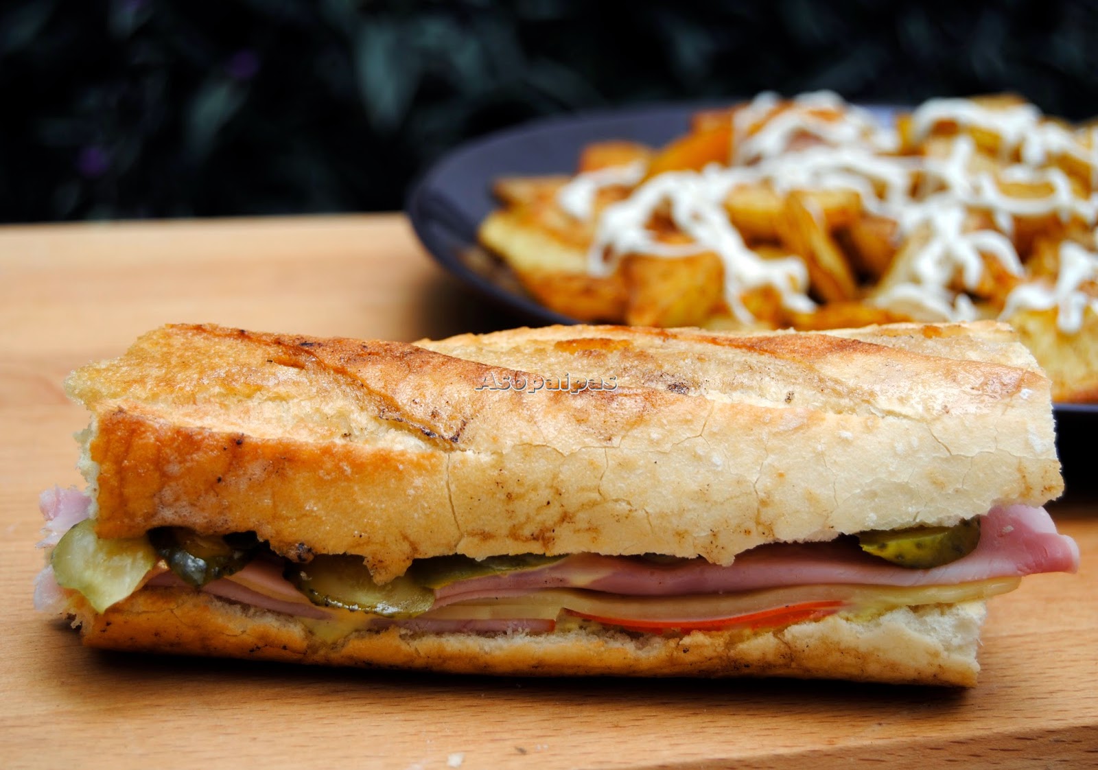 Sándwich Cubano. Receta Asopaipas. Recetas de Cocina Casera