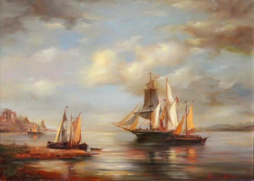 paisajes-marinos-con-barcos-oleo
