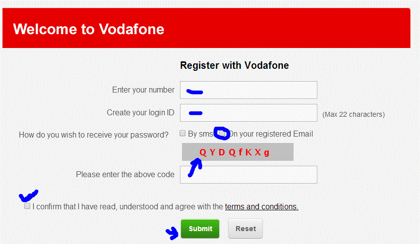 Vodafone :Get PUK code & Reset PIN through online or SMS ...