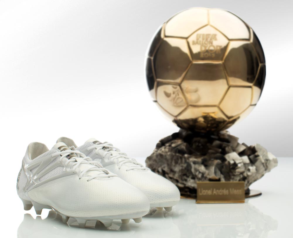 duurzame grondstof bout Eekhoorn Adidas Messi 2015 Ballon d'Or Boots Released - Messi 15 Platinum Edition -  Footy Headlines