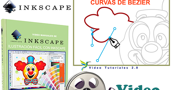 Curso Inkscape 2/10 Herramienta Pluma de Bézier 2019 - Crear imágenes