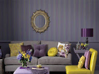 Purple Wall Decor Living Room