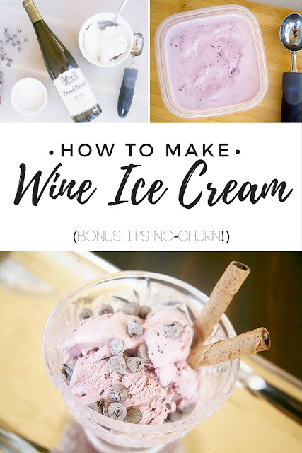 How to make wine ice cream. Easy wine ice cream recipe. The perfect treat for summer!