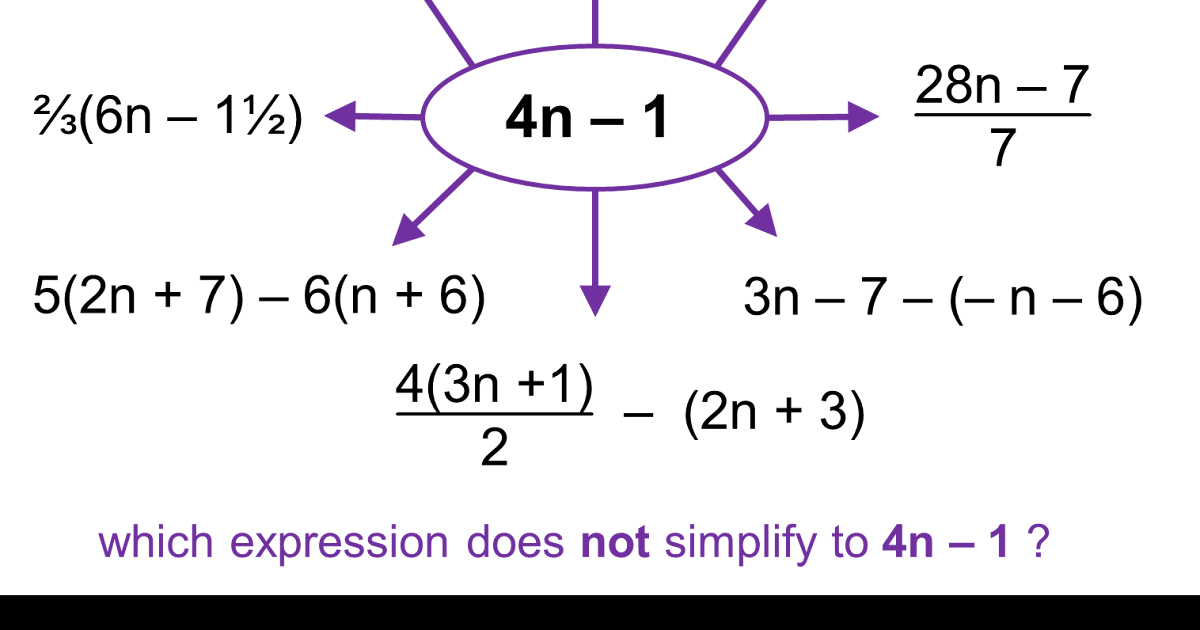 Matching Questions Algebraic Expression Grade 7 Pdf : Monthly Archives ...