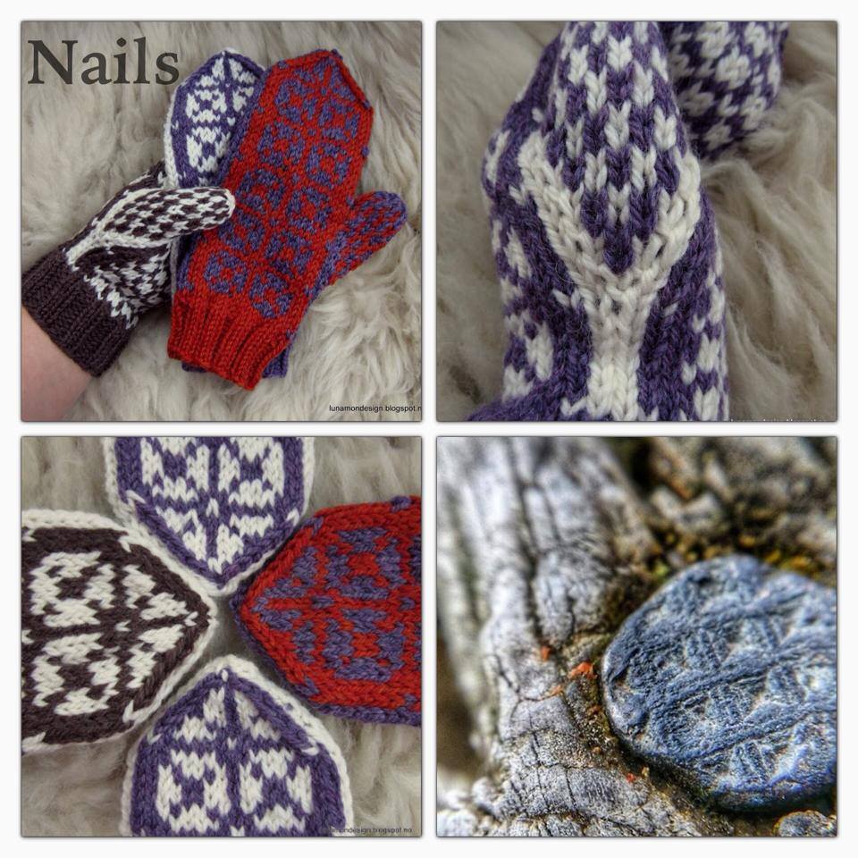 Nails Mittens By Lunamon Design