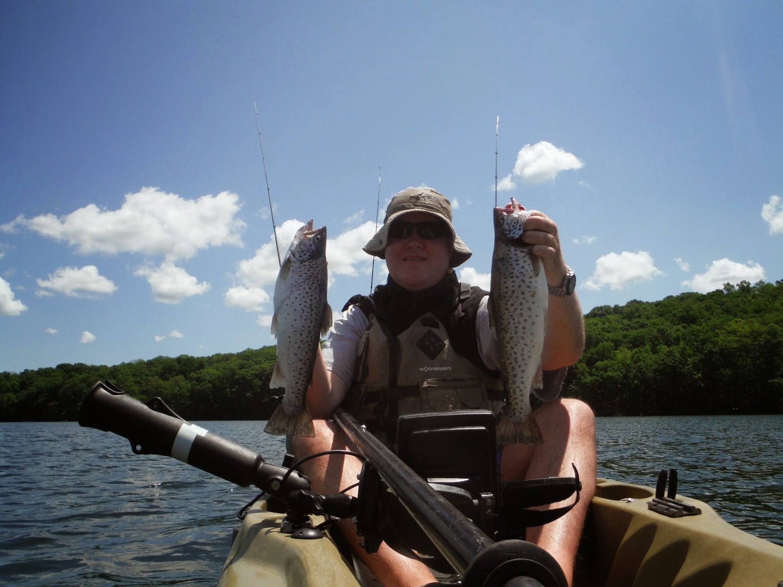 Long Island Kayak Angler Catskills Brown Trout and Smallmouth Bass