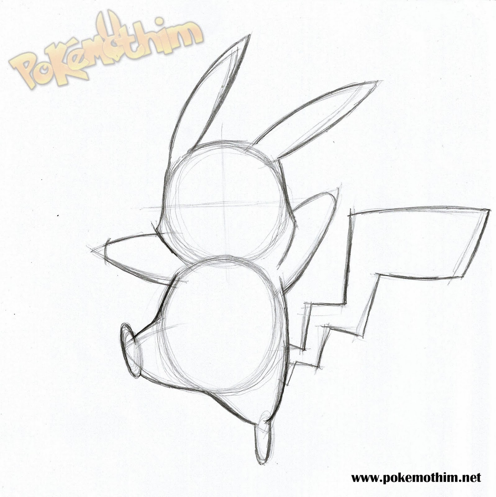 Aprenda a desenhar o Pikachu com - Desenho para Desenhar