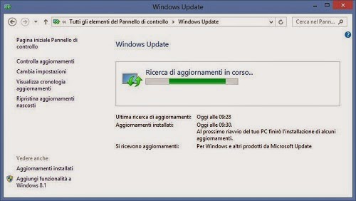 Windows Update - avere il Tablet PC sempre aggiornato è fondamentale