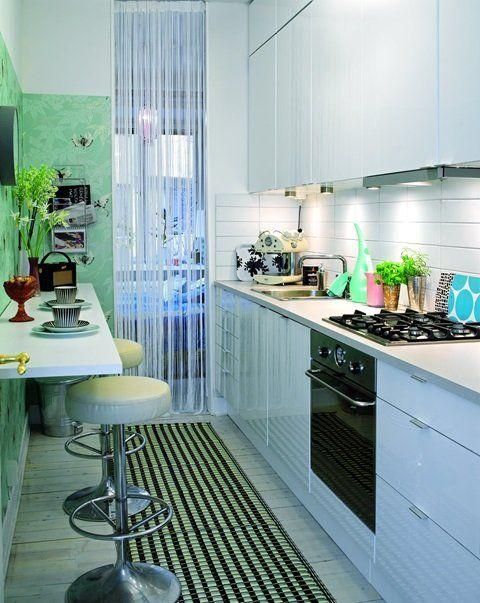 Cómo decorar una cocina alargada