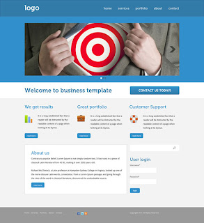 Doing business template for Drupal in Photoshop