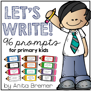 96 writing prompts for primary students- perfect for the writing center!