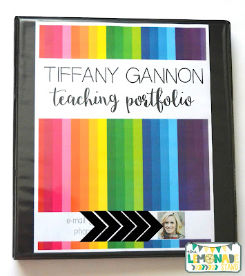 stand out in a teacher interview teacher portfolios the lemonade teacher portfolio cover template