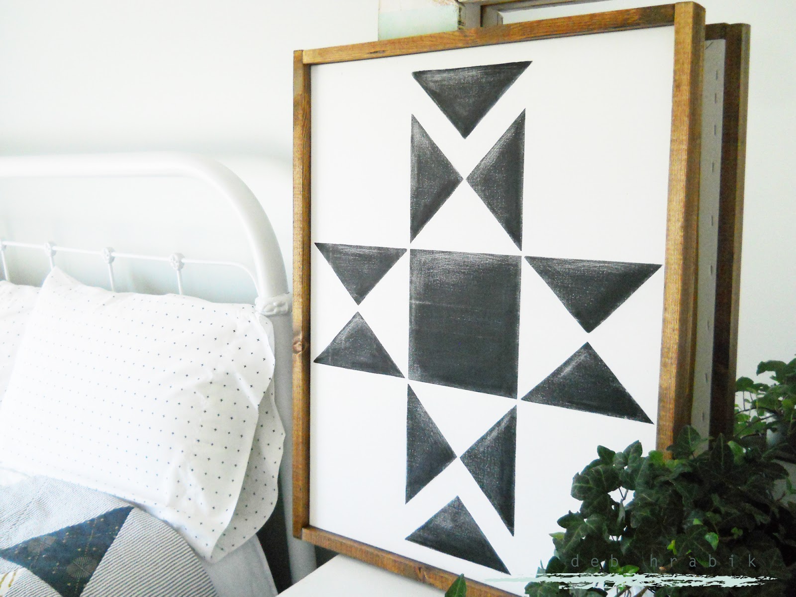 Lake Girl Paints How to Make a Framed Canvas Quilt BlockFarmhouse Art