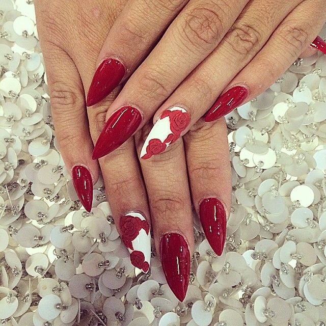 Red Stiletto Nails