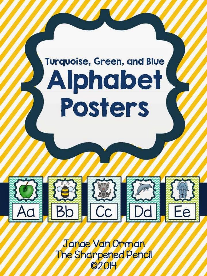http://www.teacherspayteachers.com/Product/Alphabet-Posters-Turquoise-Blue-and-Green-1343709