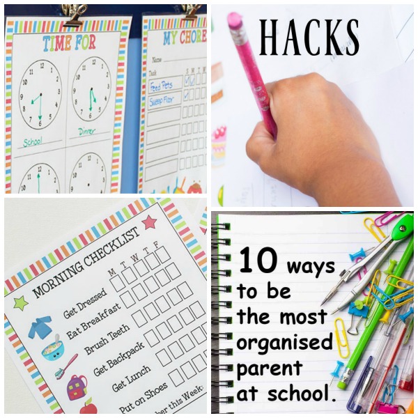 SCHOOL ORGANIZATION HACKS! Great ideas to make life easier for the entire family! #schoolhacks #schoolorganization #backtoschool #backtoschoolhacks 