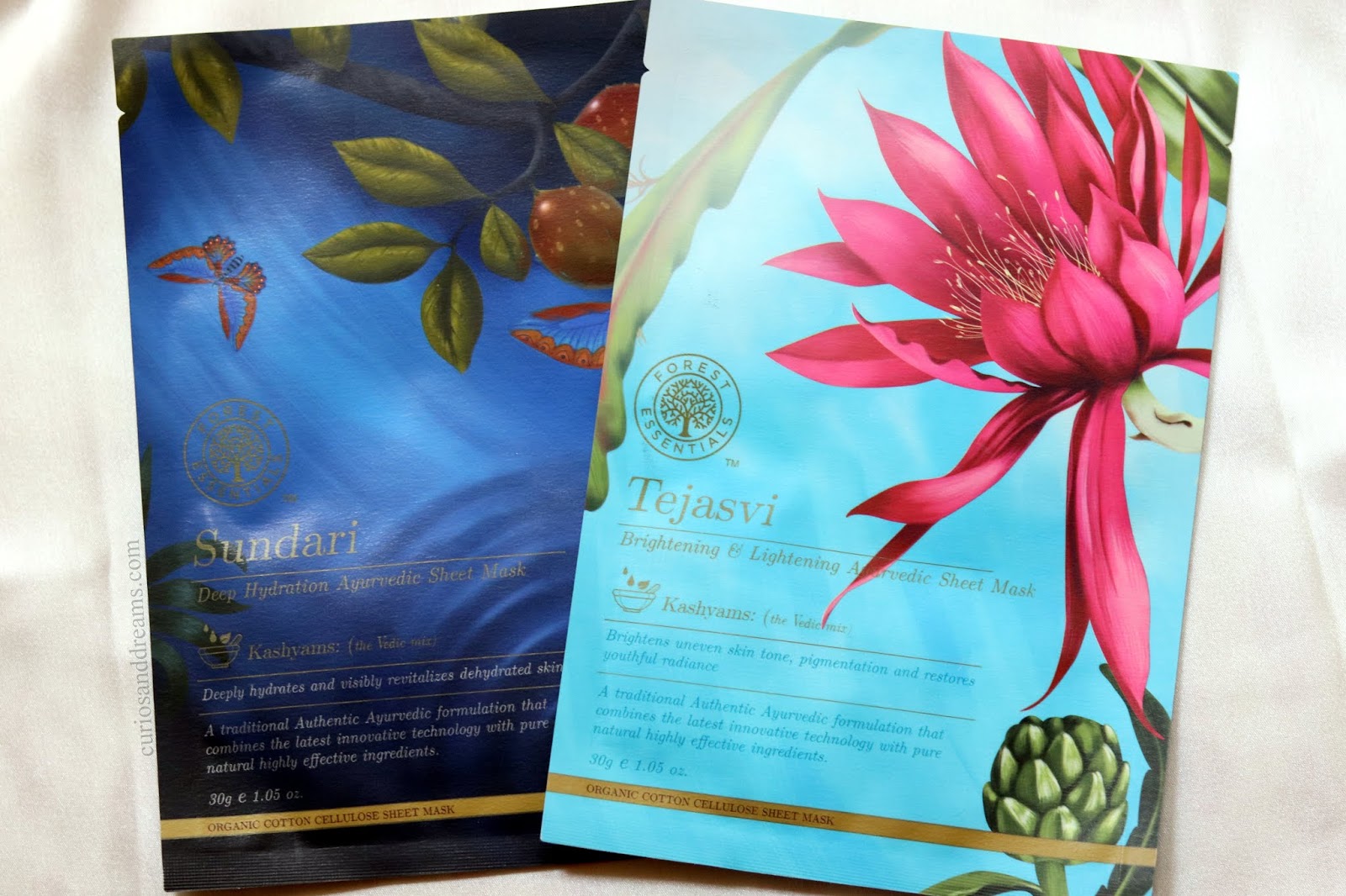 Forest Essentials Ayurvedic Sheet Masks Curios and Dreams Indian