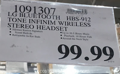 Deal for the LG Tone Infinim (HBS-912) Wireless Stereo Headset at Costco