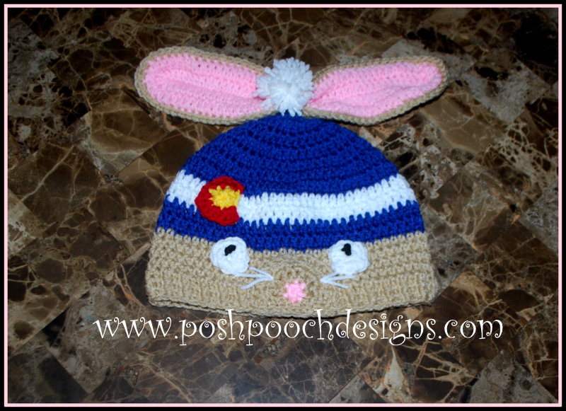 Posh Pooch Designs Dog Clothes: Colorado Bunny Beanie Hat ...
