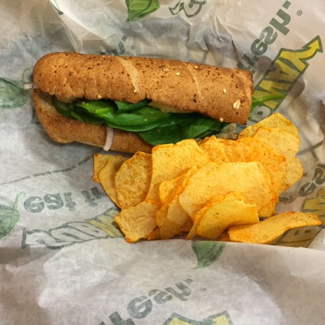 Eating Elmhurst Subway Downtown