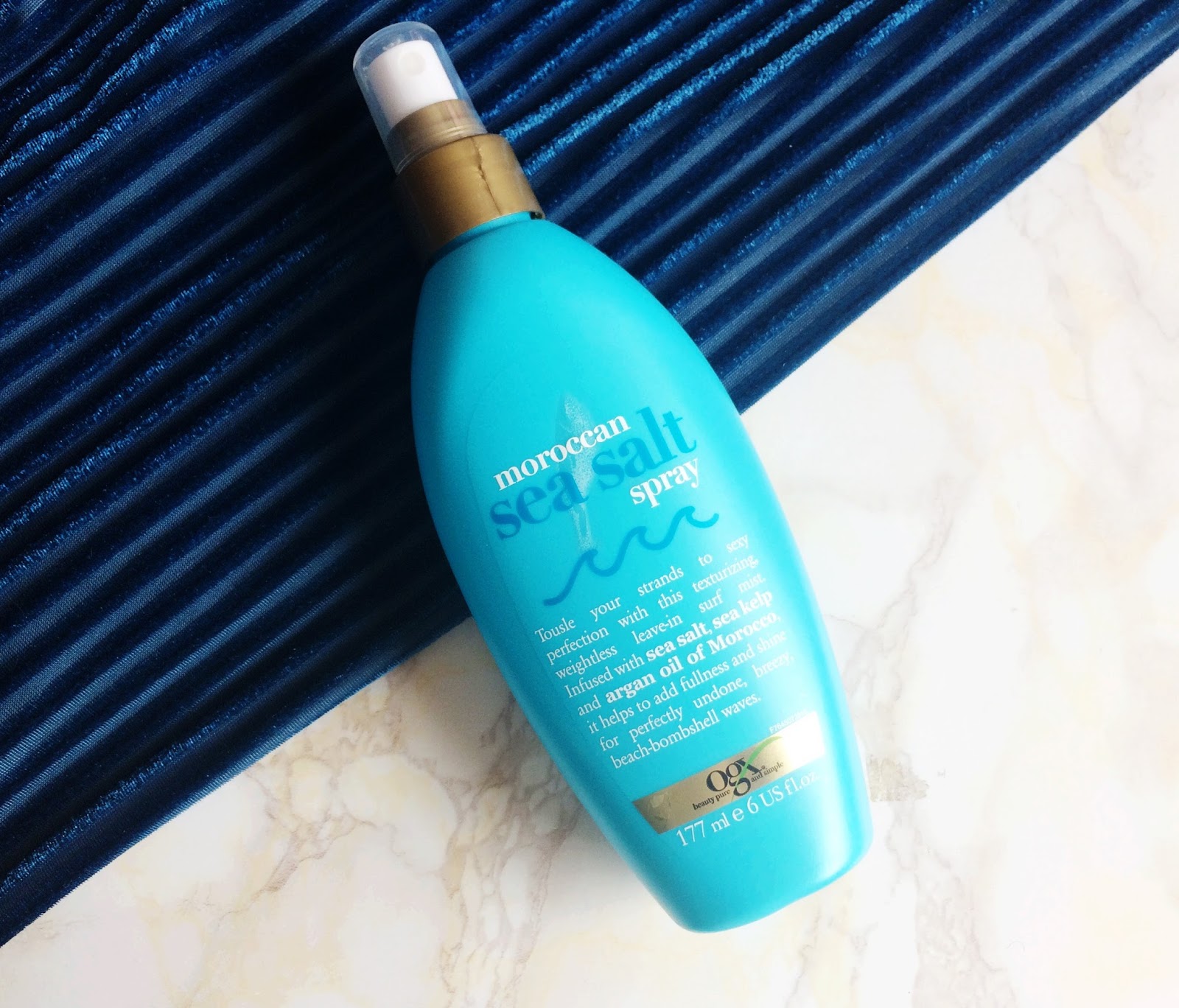OGX MOROCCAN SEA SALT SPRAY REVIEW + HOW I USE IT GINA