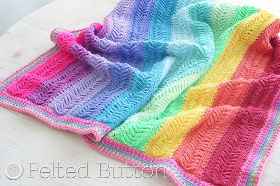 Plaited Throw crochet pattern by Susan Carlson of Felted Button