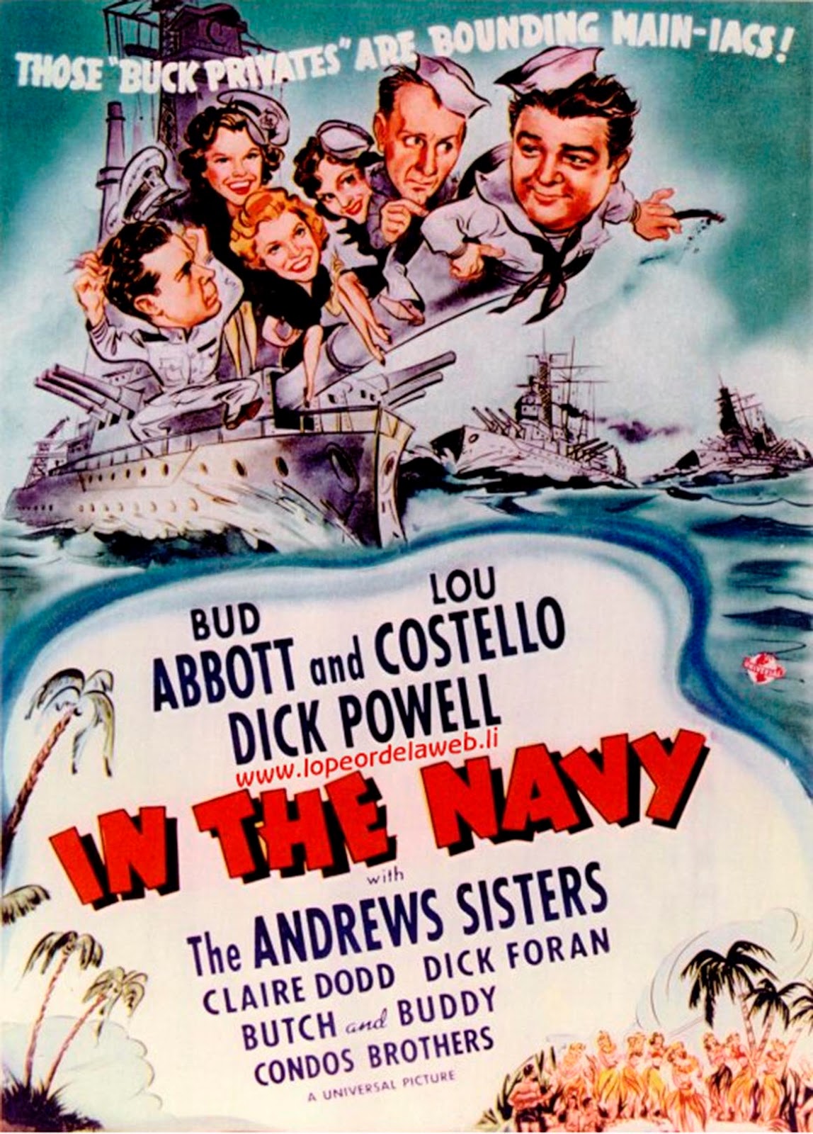 Abbott y Costello en la Marina (1941 / In the Navy / Subt.)